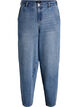 High-waisted barrel jeans, Blue, Packshot image number 0