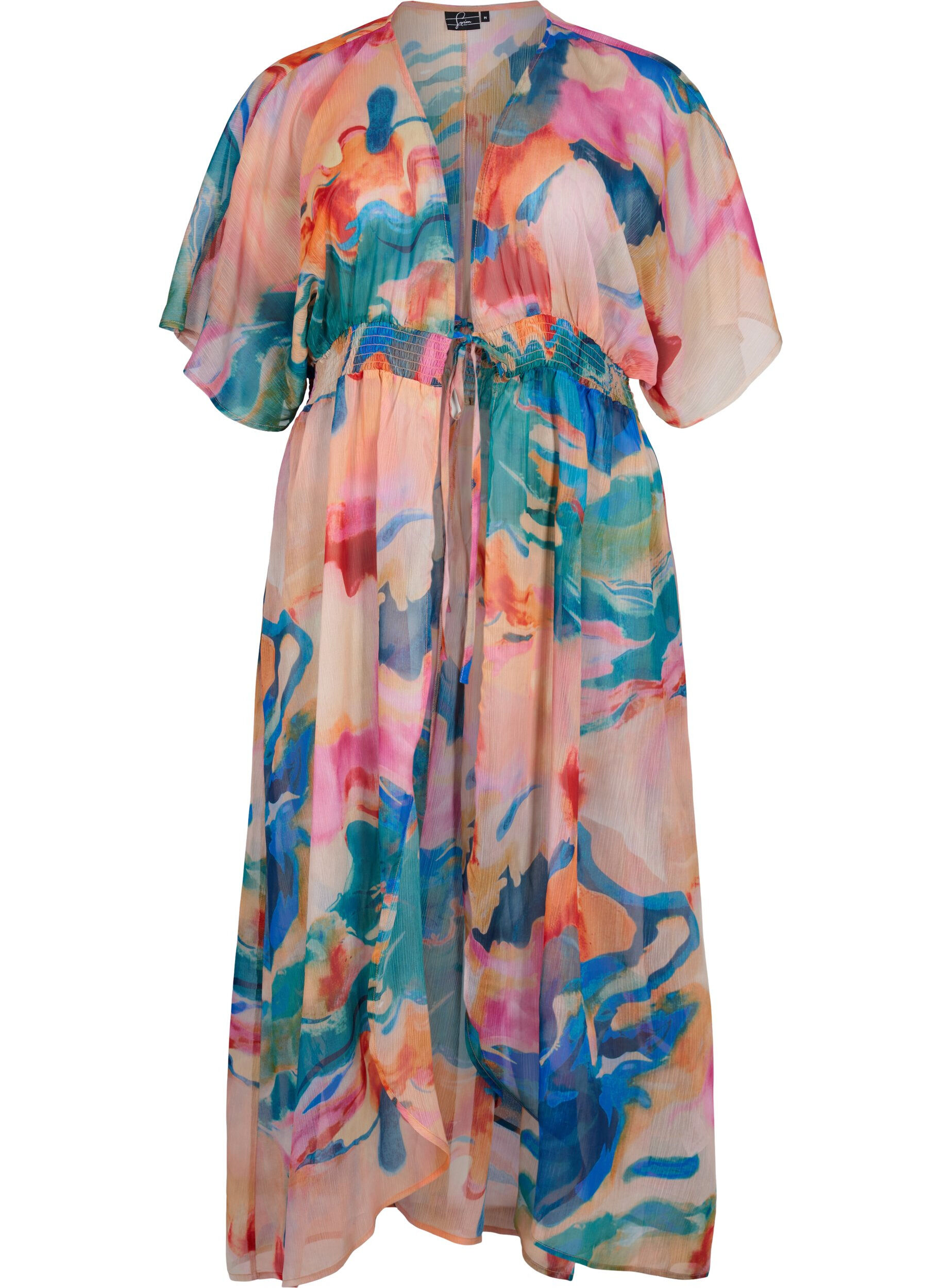 Zizzifashion Beach printed kimono, Watercolor, Packshot image number 0
