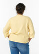 Ribbed cardigan with buttons, Yellow, Model image number 2