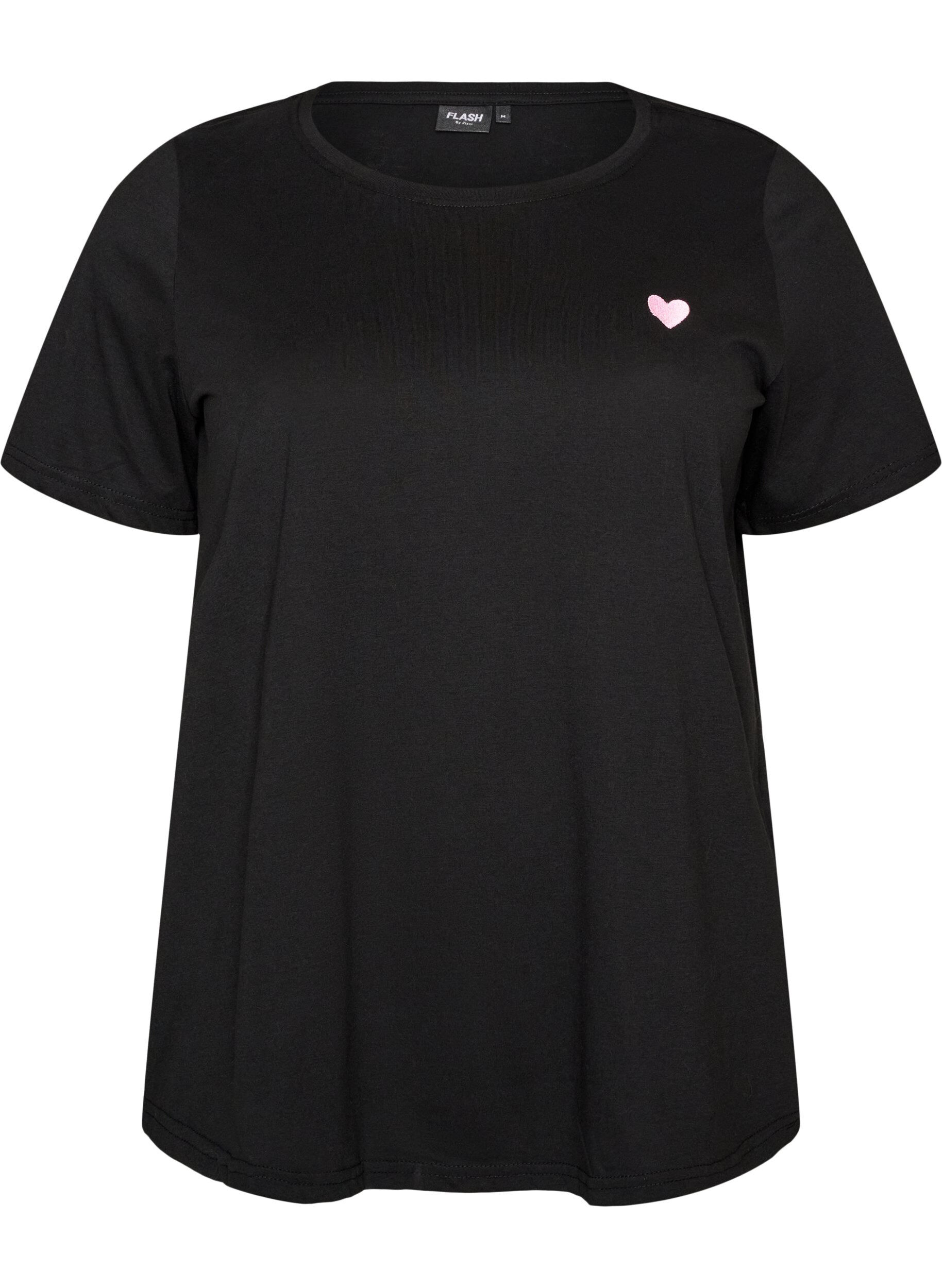 ZizzifashionT-shirt with motif, Black, Packshot image number 0