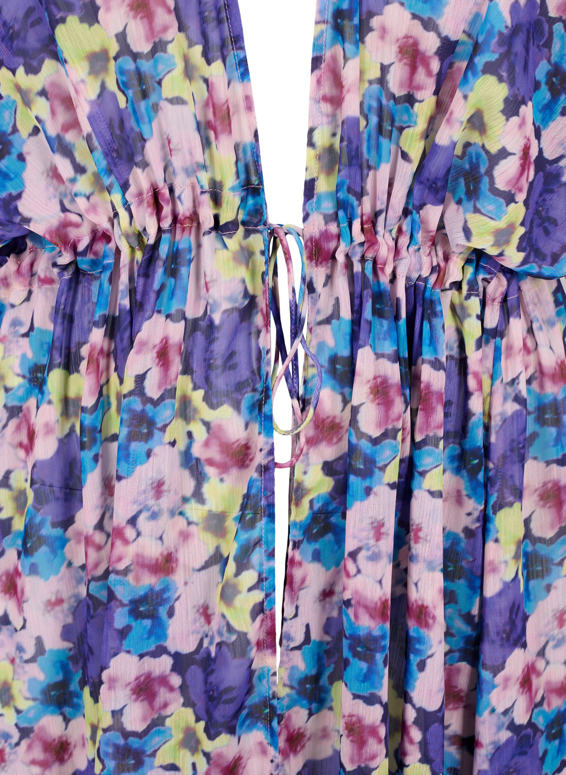 Zizzifashion Beach kimono with print, Blue, Packshot image number 2