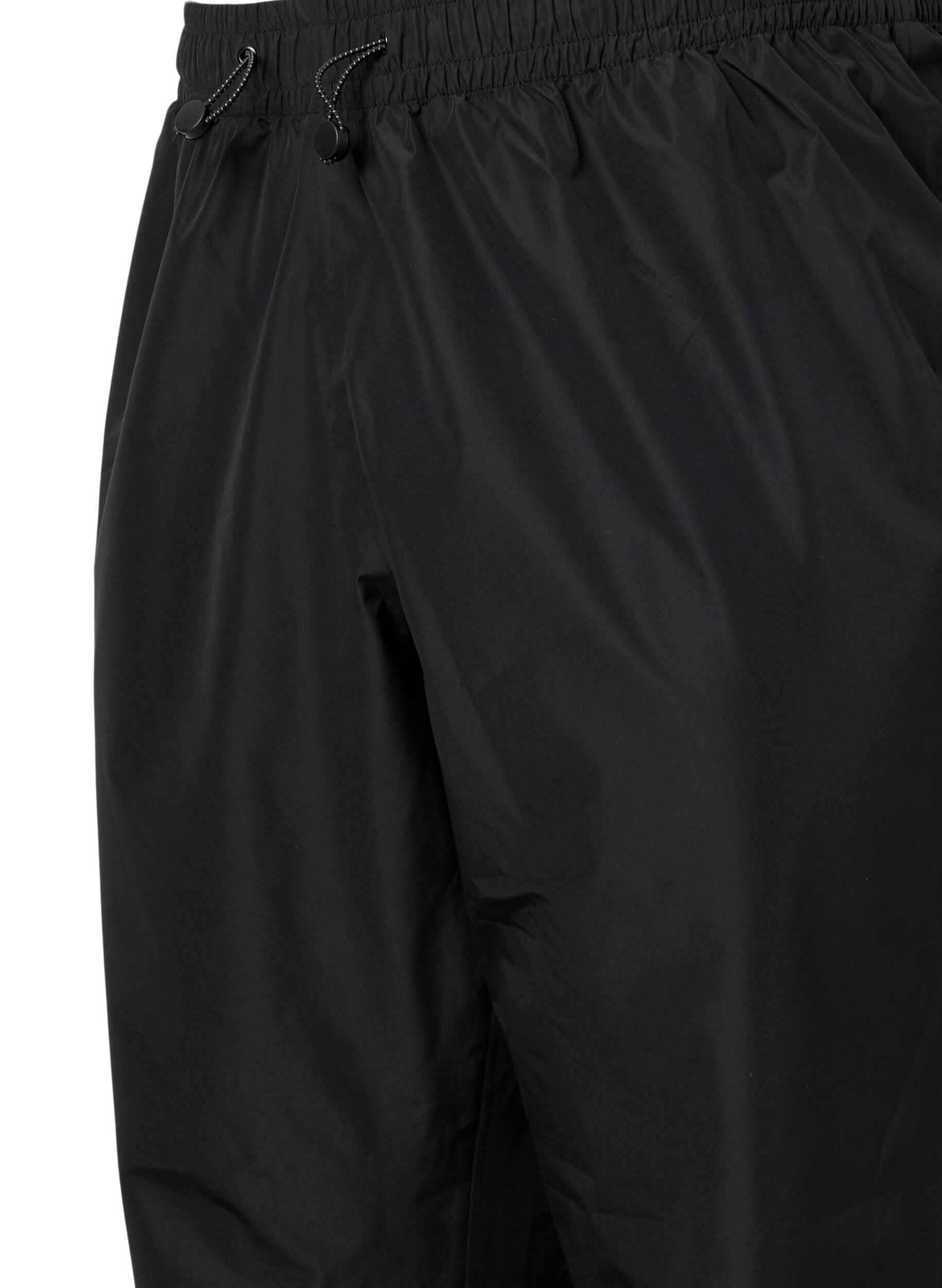 Zizzifashion Rain trousers with reflectors, Black, Packshot image number 2