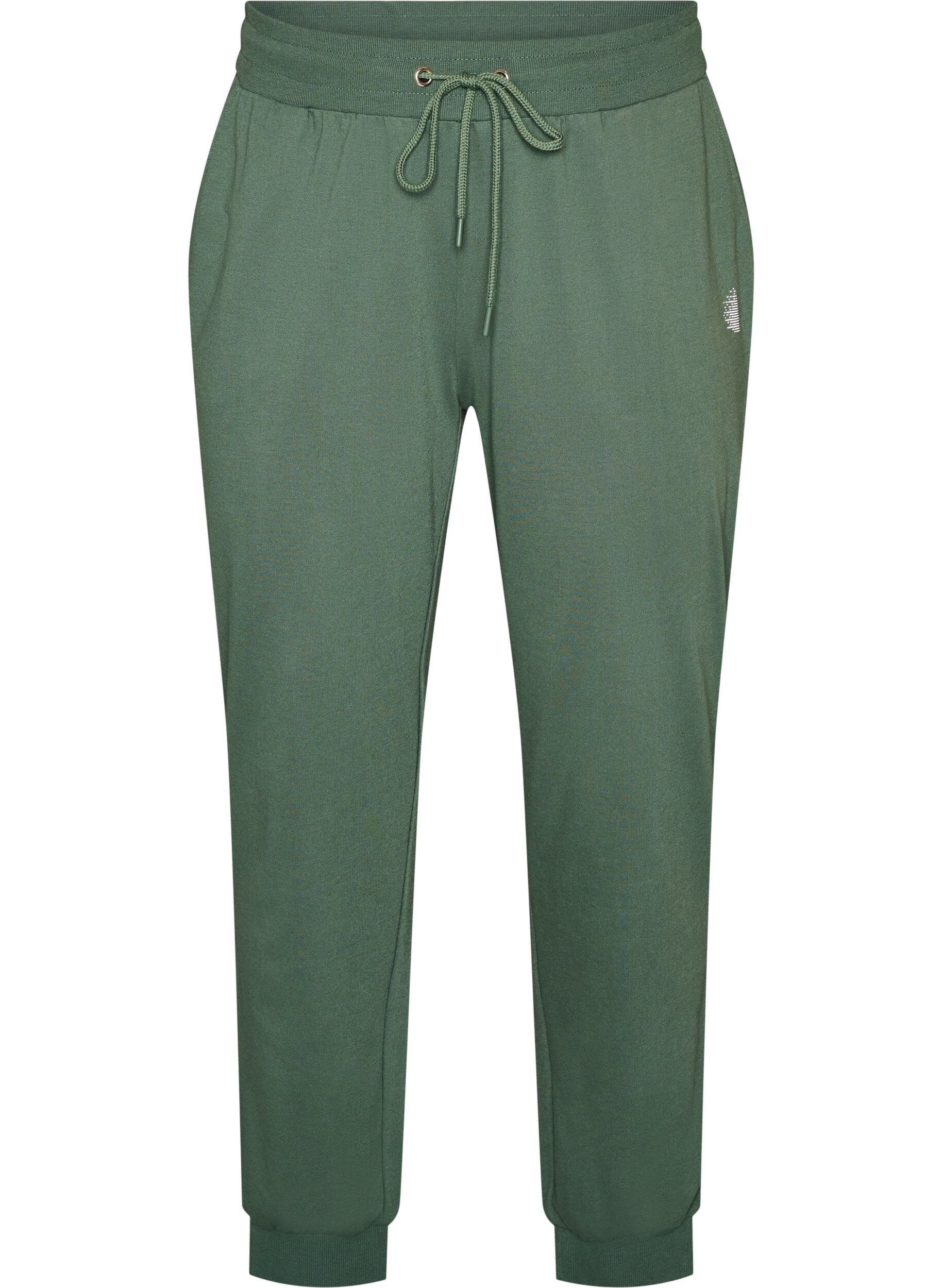ZizzifashionLoose workout trousers with pockets, Green, Packshot image number 0