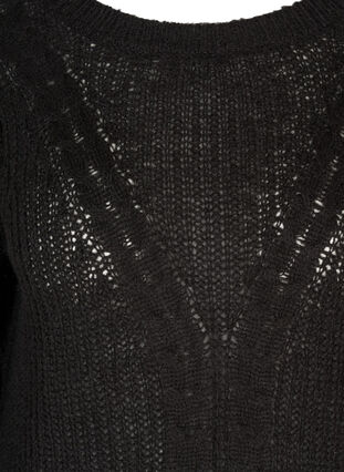 Knit blouse, Black, Packshot image number 2