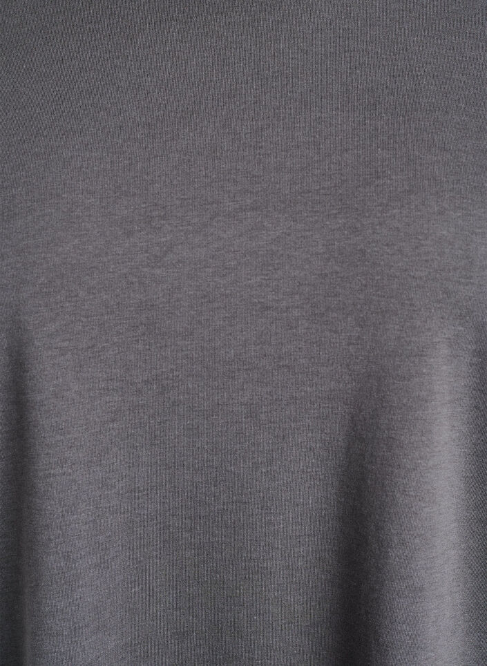 Short-sleeved t-shirt in a cotton blend, Dark Grey, Packshot image number 2