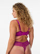 Padded bra with lace and underwire, Purple, Model image number 2