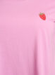 T-shirt with strawberry embroidery, Begonia P. W. Berry, Packshot image number 2