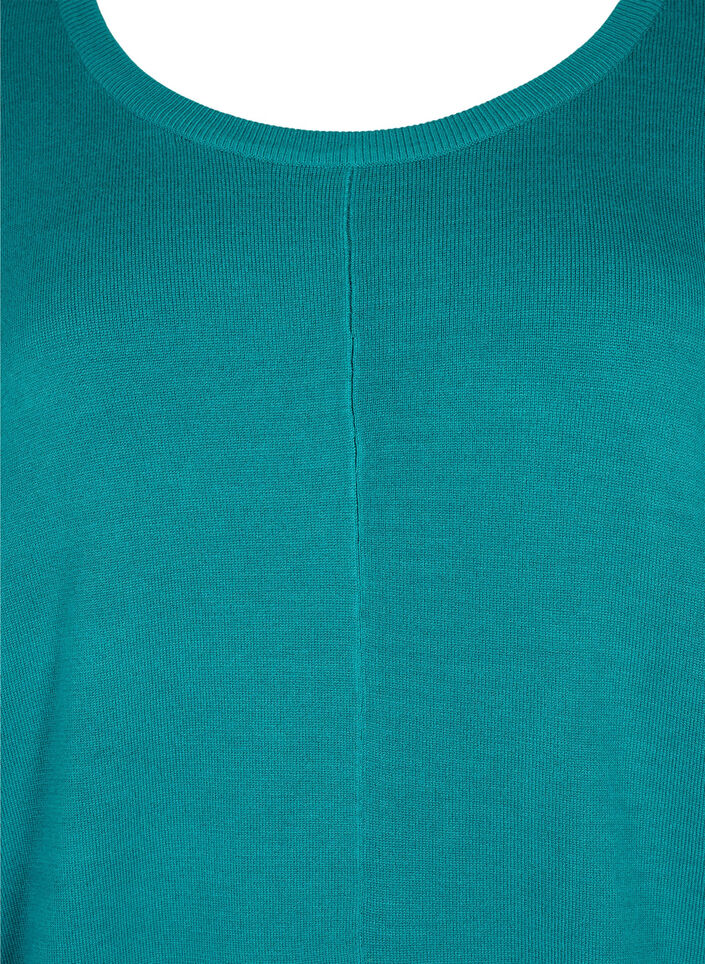Knitted tunic in viscose blend, Deep Lake, Packshot image number 2
