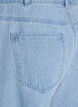 Myra jeans with wide fit and flower details, Light Blue, Packshot image number 4