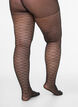 Patterned tights 25 denier, Black, Packshot image number 1