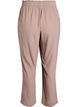 High-waisted viscose trousers with pockets, Brown, Packshot image number 1