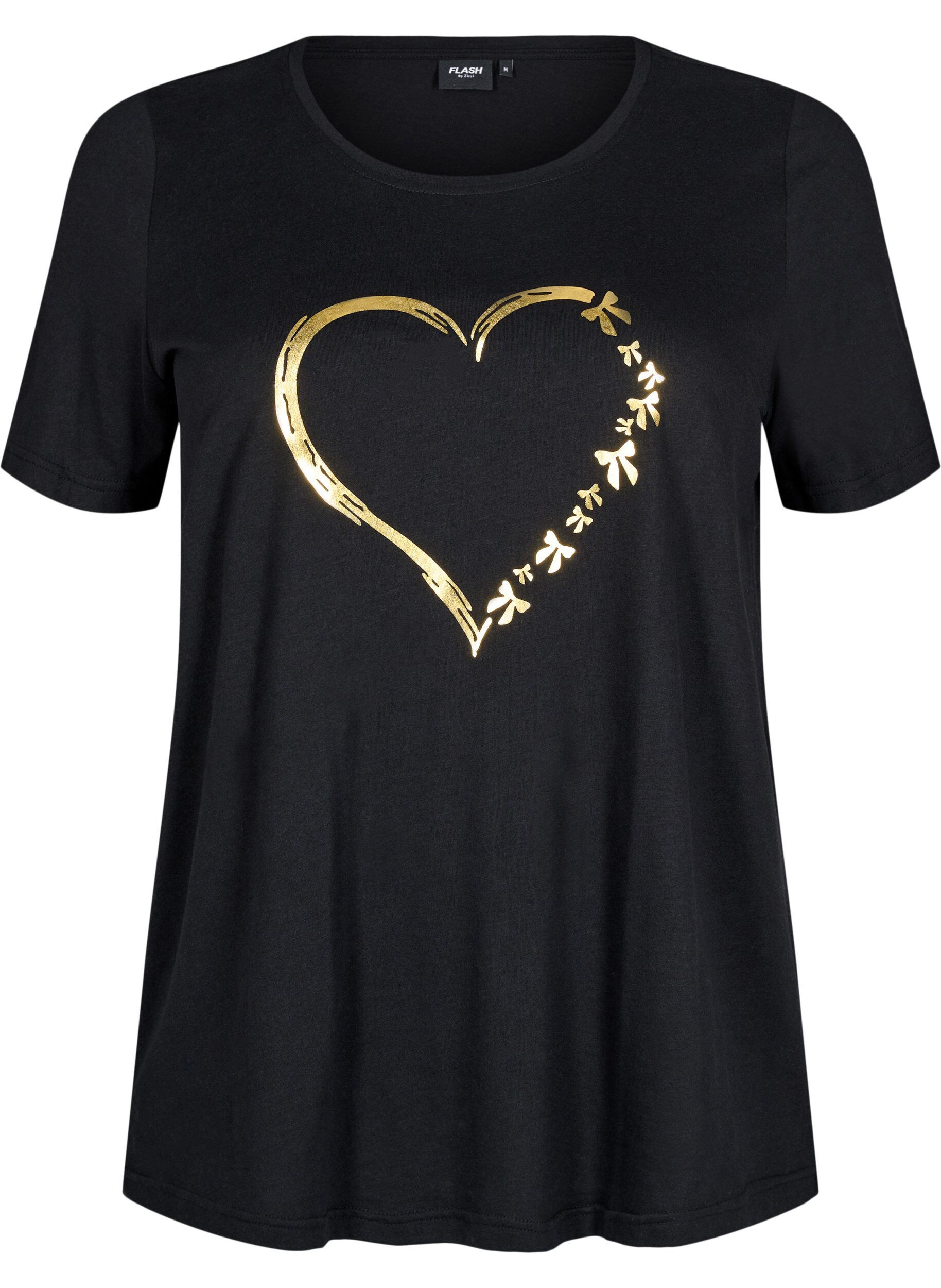 Zizzifashion FLASH - T-shirt with motif, Black, Packshot image number 0