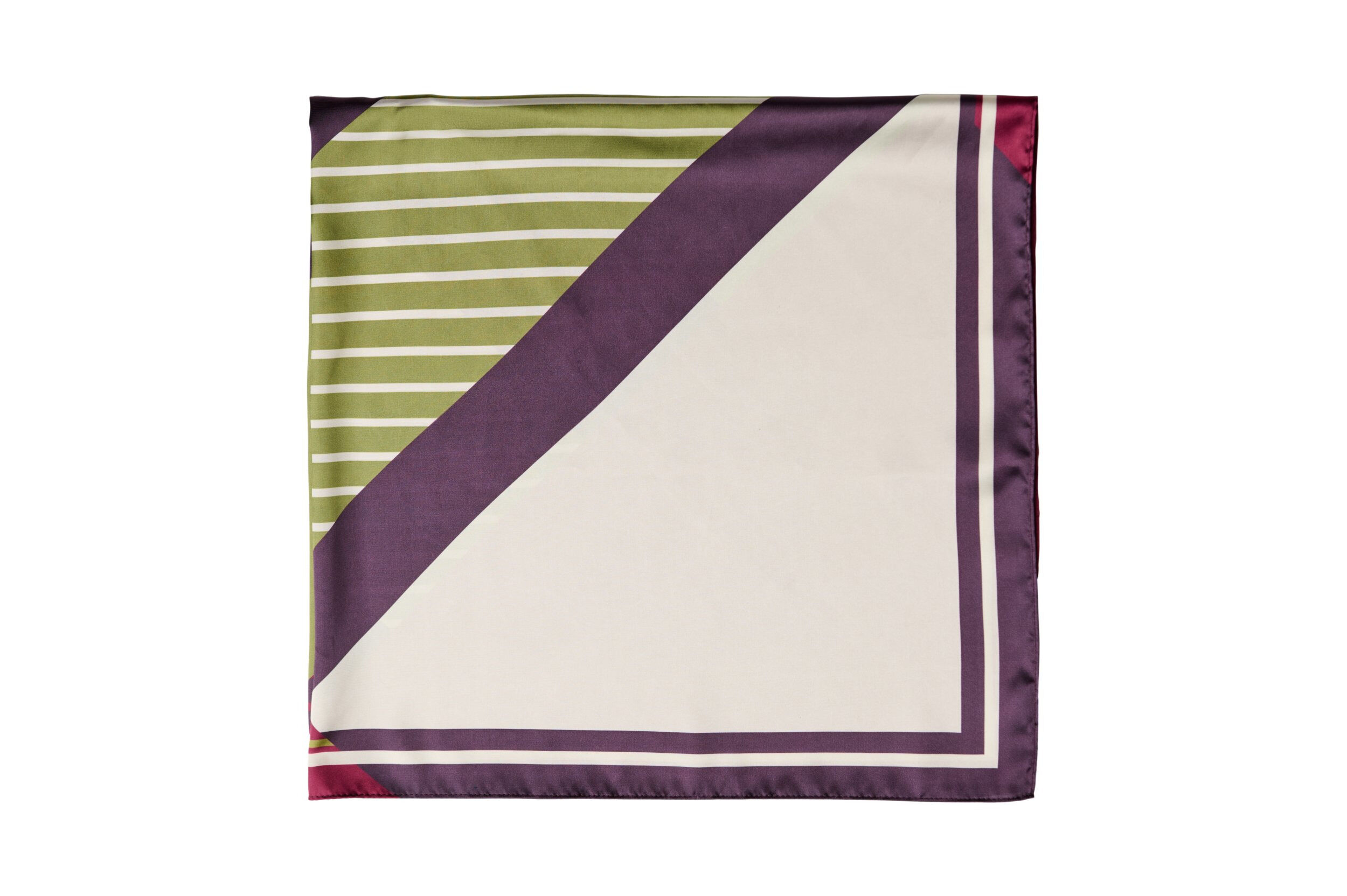ZizzifashionSquare scarf in a satin-look with a patterned design, Purple, Packshot image number 2