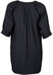 Viscose tunic with 3/4 sleeves, Black, Packshot image number 1