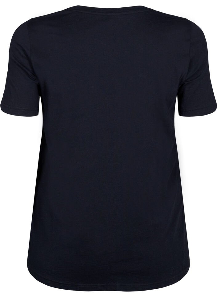 Christmas t-shirts in 100% cotton, Black w. Wine, Packshot image number 1