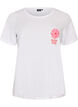 T-shirt with motif, White, Packshot image number 0
