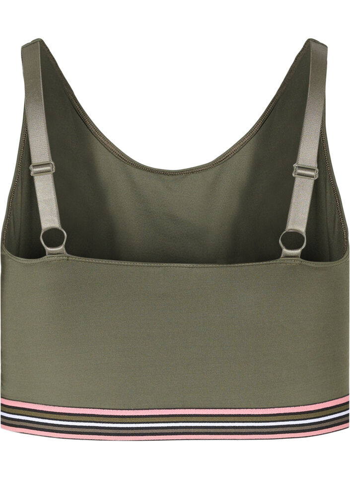 Soft bra with adjustable straps, Green, Packshot image number 1