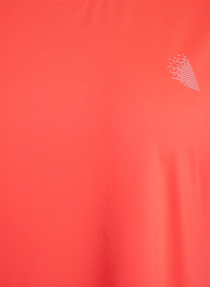Solid-coloured training T-shirt, Coral, Packshot image number 2