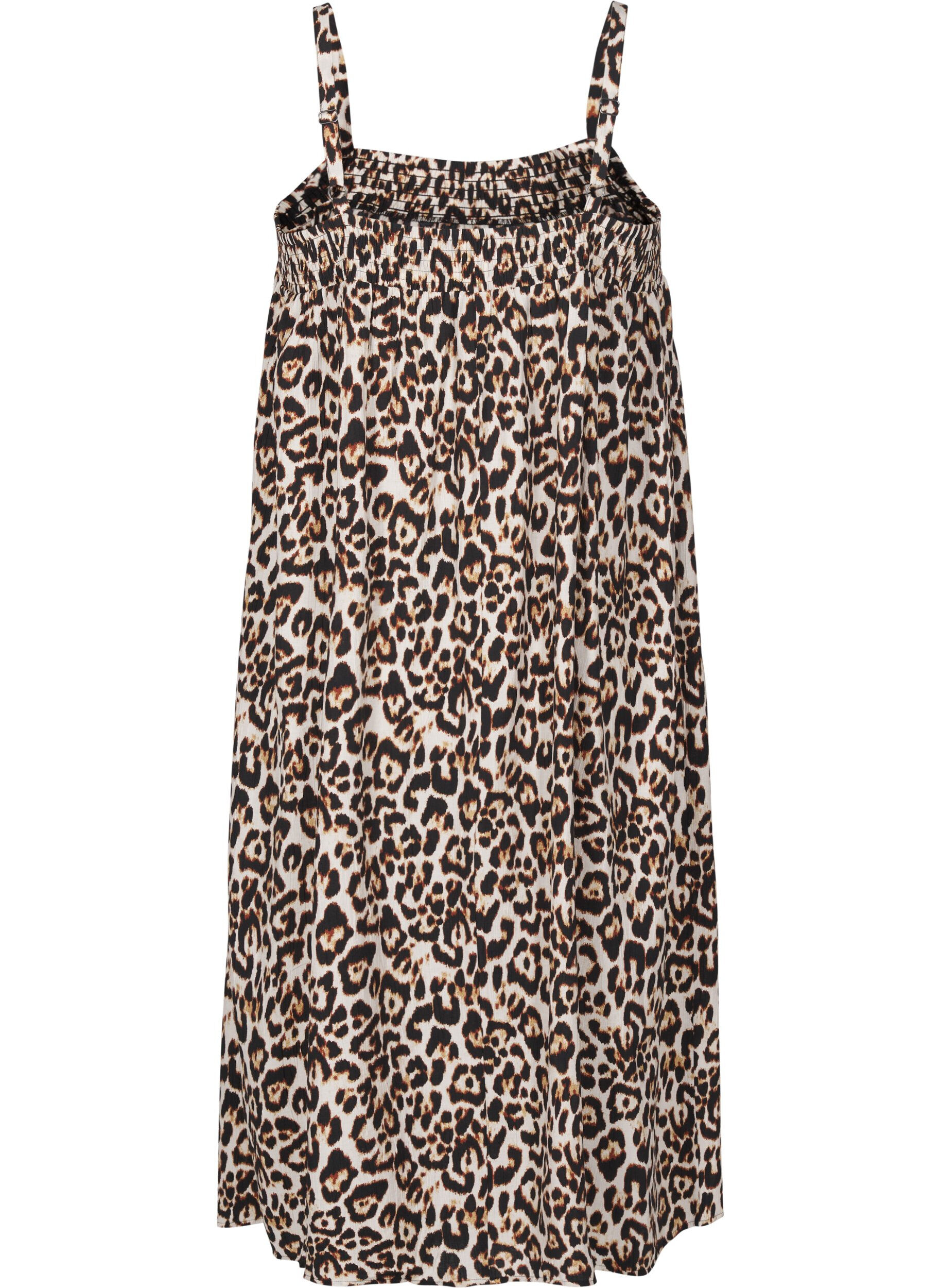 Zizzifashion Midi slip dress in viscose, Beige, Packshot image number 1