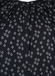 Long-sleeved tunic with floral print, Black, Packshot image number 2