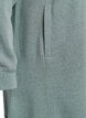 Short sweatshirt dress with high collar and pockets, Green, Packshot image number 3