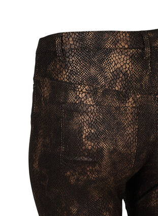 Close-fitting trousers with a snakeskin pattern, Copper Snake, Packshot image number 2