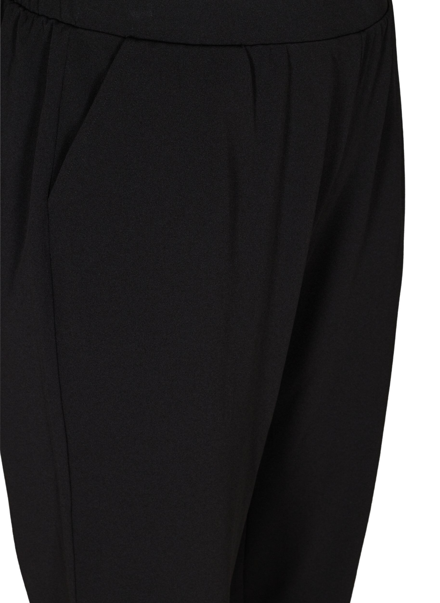Zizzifashion Loose trousers with pockets, Black, Packshot image number 2