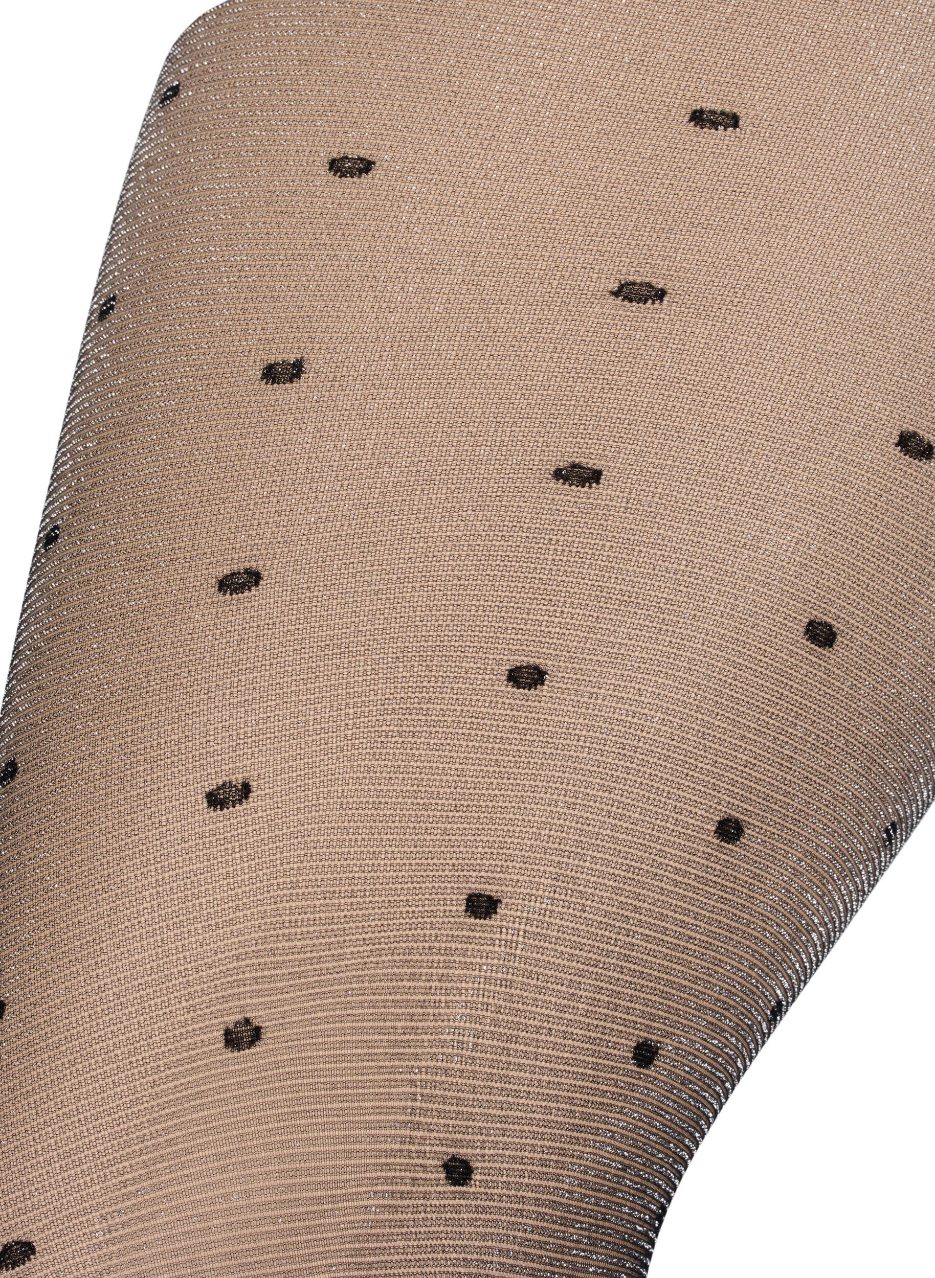 Zizzifashion Tights in 30 denier with polka dots, Black, Packshot image number 2