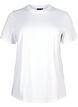 Basic cotton T-shirt with round neck, White, Packshot image number 0