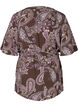 Printed viscose tunic with 2/4 sleeves, Bracken Paisley, Packshot image number 1