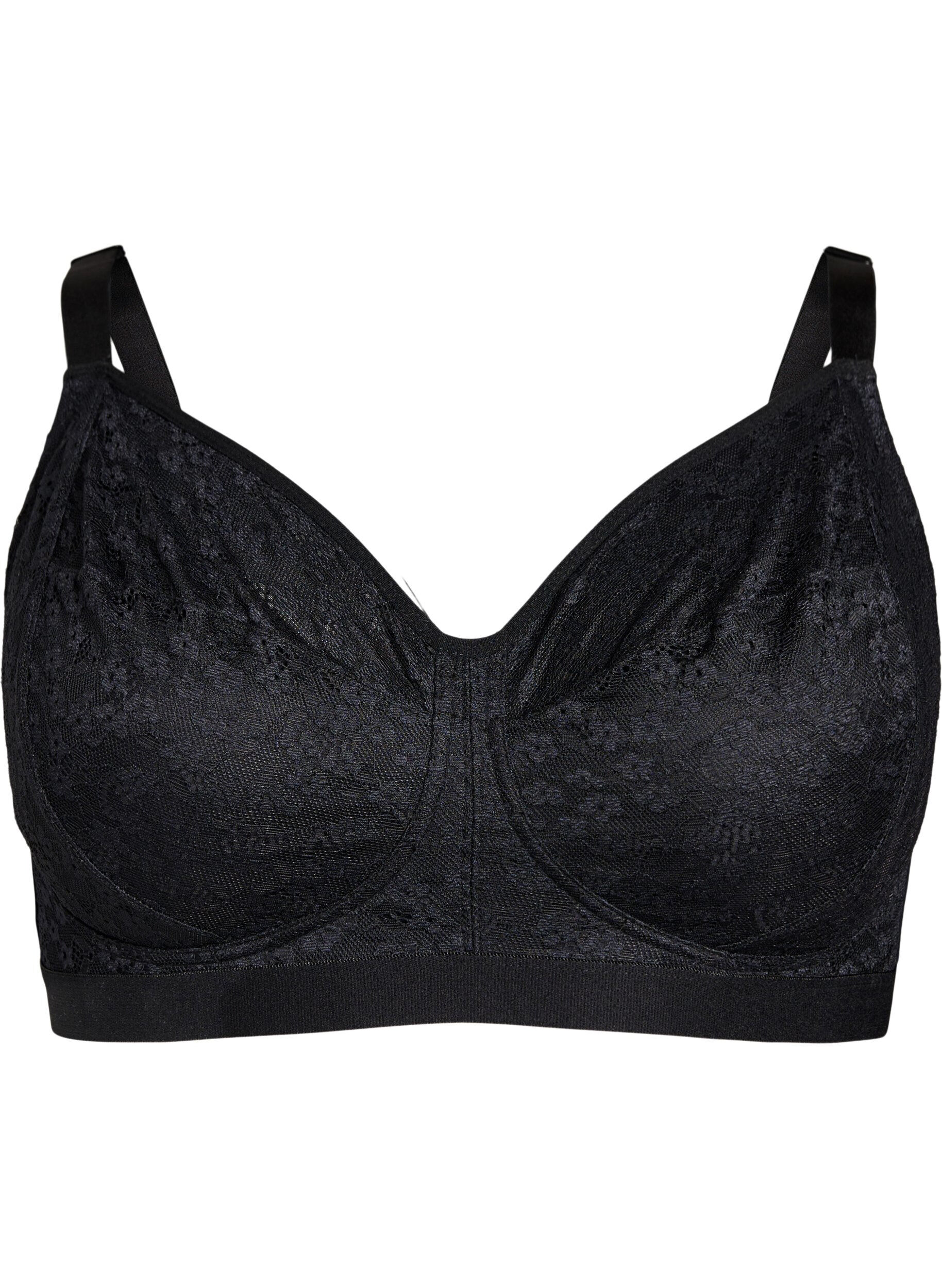 Wireless bra with lace