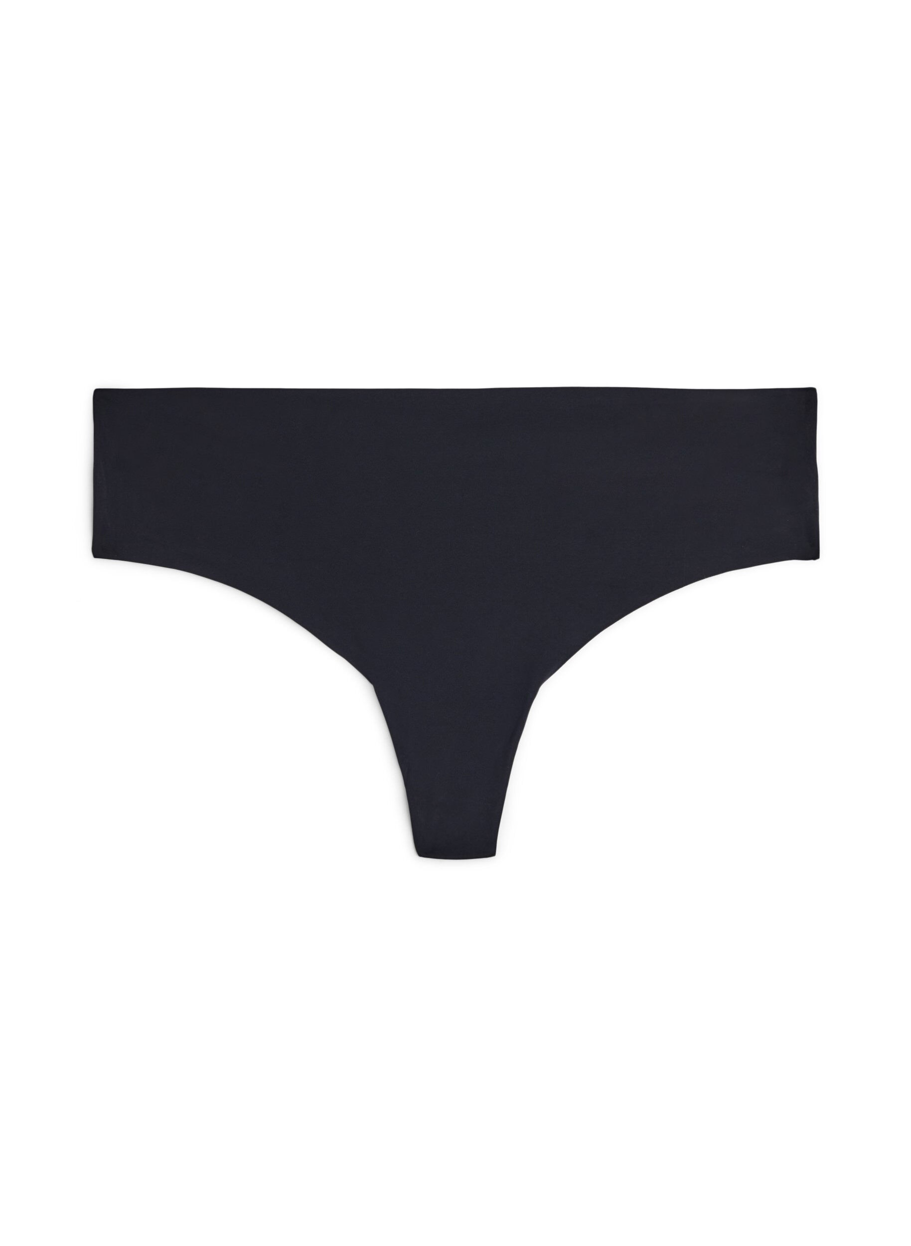 Zizzifashion 2-pack seamless g-string, Black, Packshot image number 2