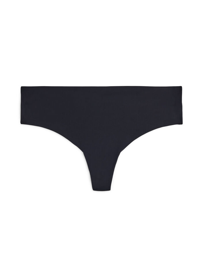 2-pack seamless g-string, Black, Packshot image number 2