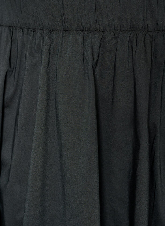 Wide A-line midi skirt, Black, Packshot image number 2