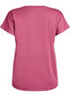 Loose training t-shirt with v-neck, Red, Packshot image number 1