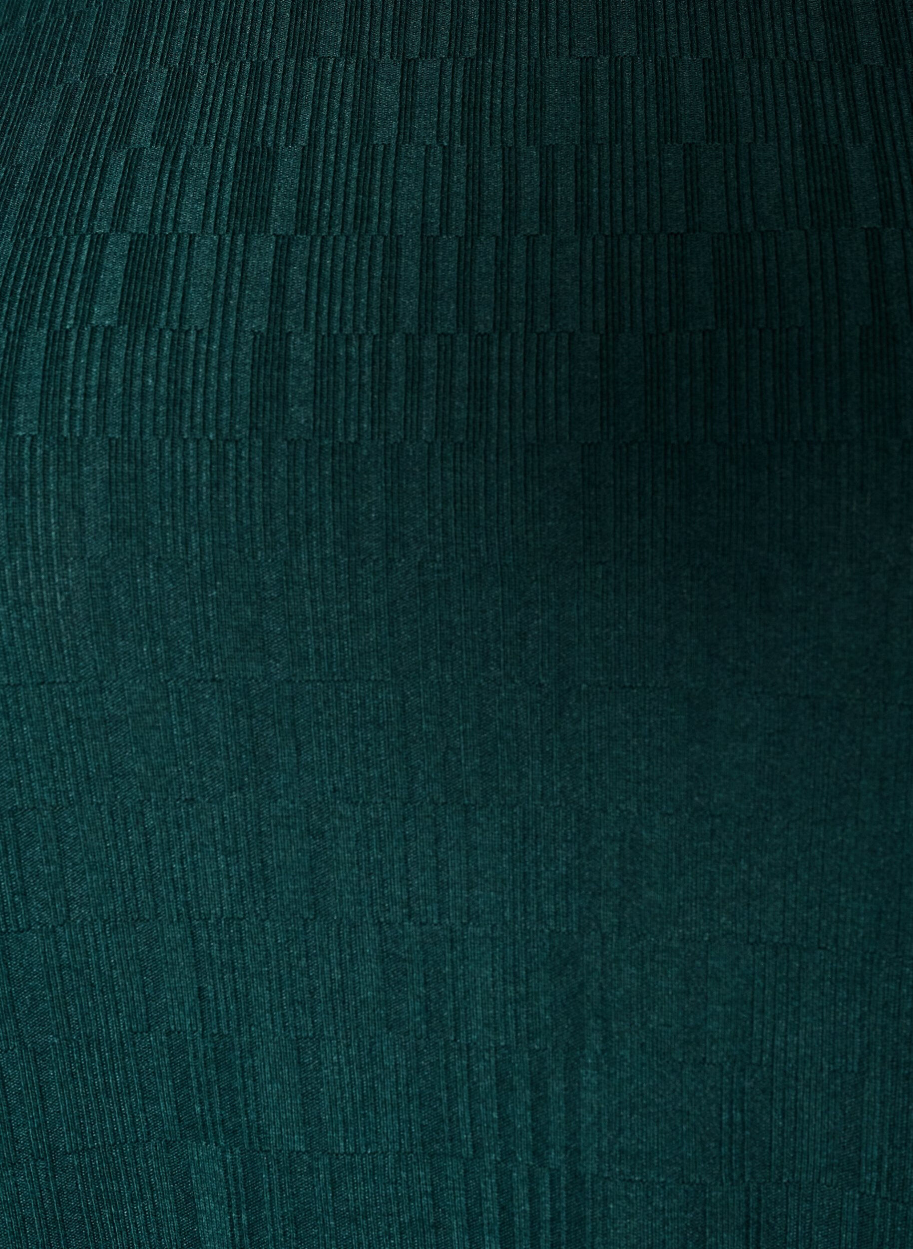 ZizzifashionBlouse with texture and 3/4 sleeves, Green, Packshot image number 2