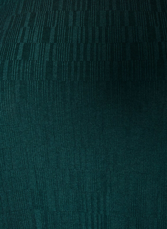 Blouse with texture and 3/4 sleeves, Green, Packshot image number 2