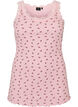 Top with print and lace edge, Red, Packshot image number 0