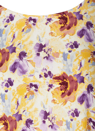 Floral viscose blouse, Flower AOP, Packshot image number 2