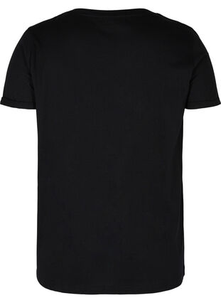 Sports t-shirt with print, Black Big A, Packshot image number 1
