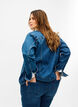 Short cotton denim jacket, Blue denim, Model image number 1