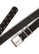 Faux leather belt with studs, Black, Packshot image number 2
