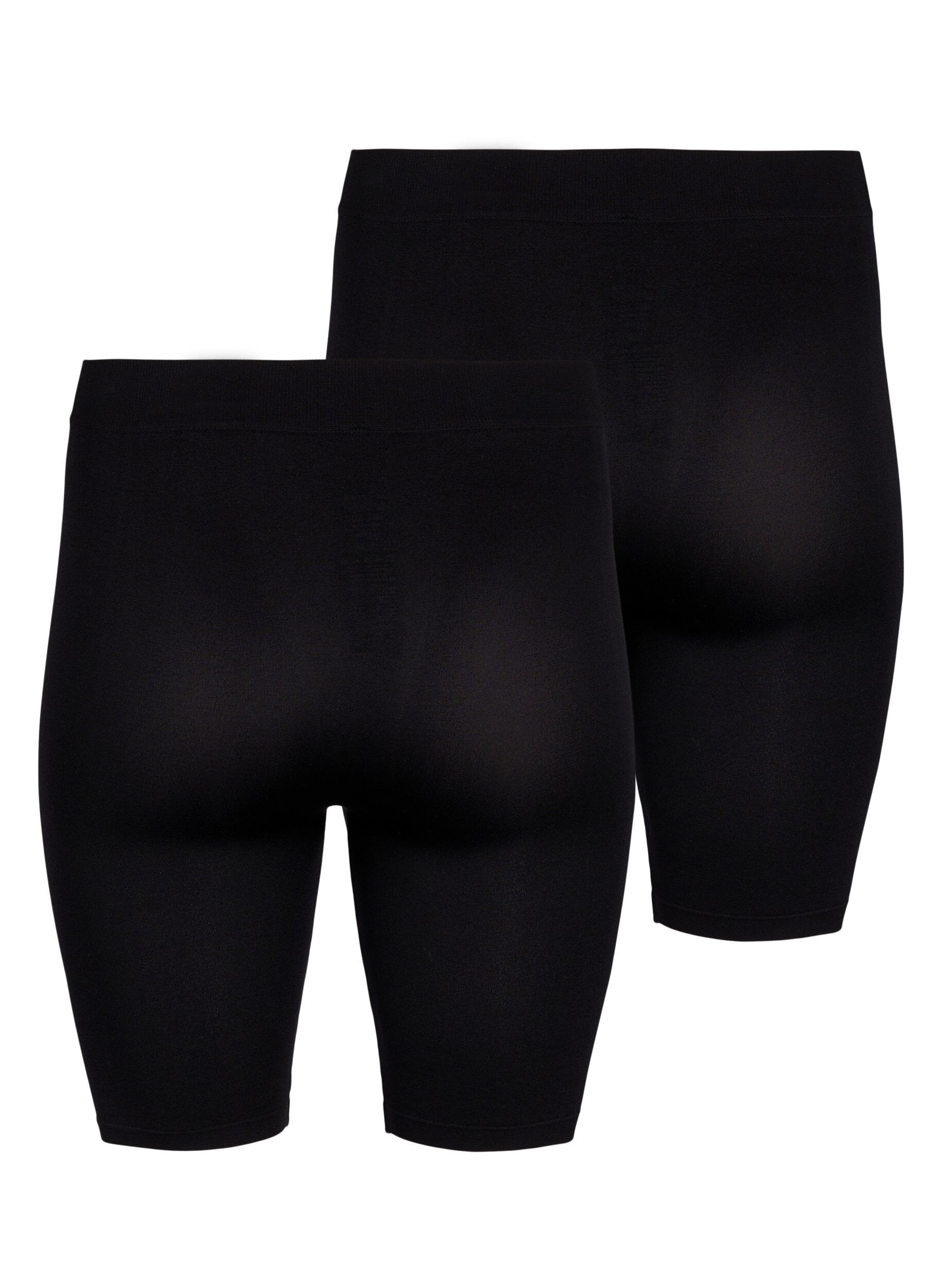 Zizzifashion 2-pack seamless basic shorts, Black, Packshot image number 1