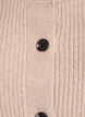 Ribbed cardigan with buttons, Beige, Packshot image number 2