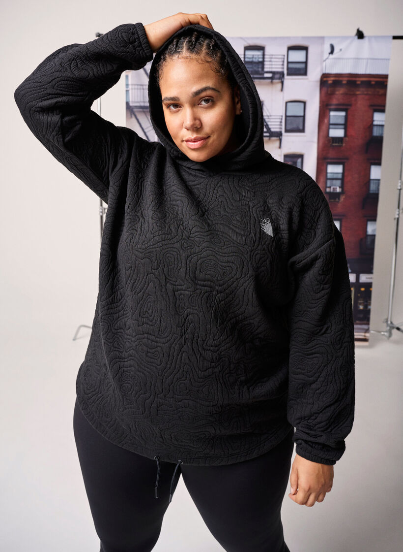 CORE, SUPER TENSION TIGHTS - Leggings with inner pocket, Black, Image image number 1