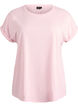 Short sleeved cotton blend t-shirt, Pink, Packshot image number 0