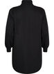 Sweatshirt dress with a high ribbed collar and zip, Black, Packshot image number 1