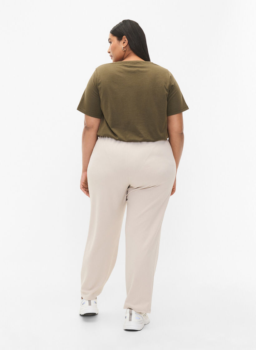 FLASH - Trousers with straight fit, Beige, Model image number 1