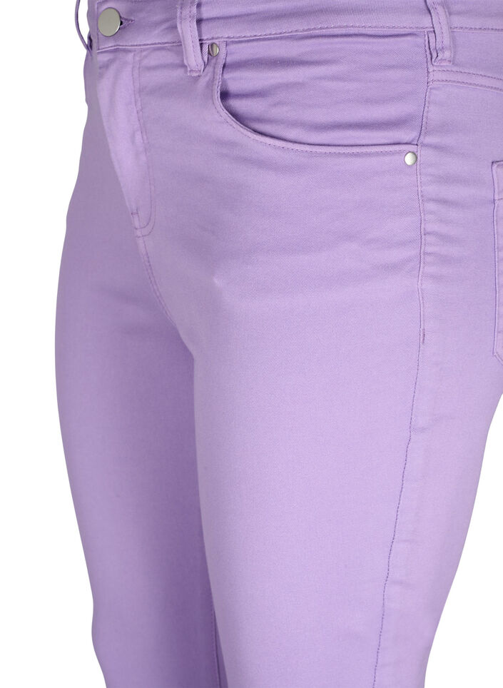 High waisted Amy jeans with super slim fit, Chalk Violet, Packshot image number 2