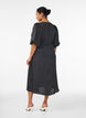Polka dot midi dress with square neckline, Black, Model image number 1